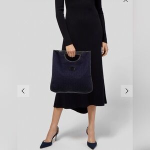 Celine RARE horse carriage tote Noevir Japan Bag pattern logo